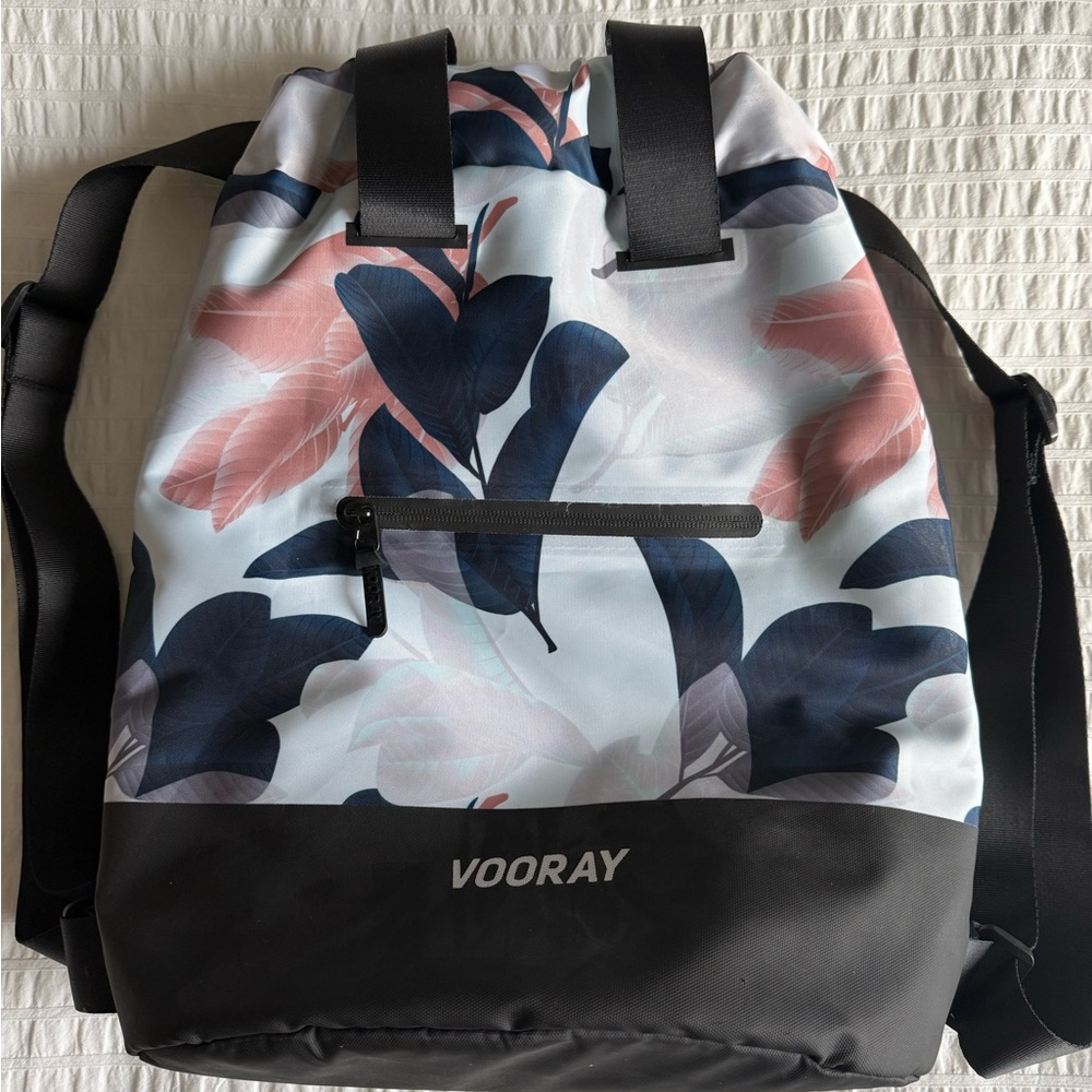 Vooray Floral Backpack - Black and Pink